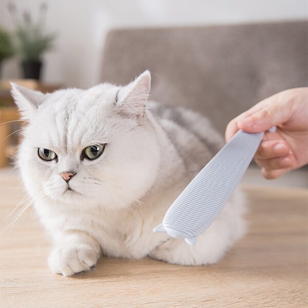 बिल्ली जीभ पालतू बिल्ली दैनिक बालों की देखभाल उपकरण सिमुलेशन मालिश कंघी पालतू जीभ कंघी पोर्टेबल पालतू 4