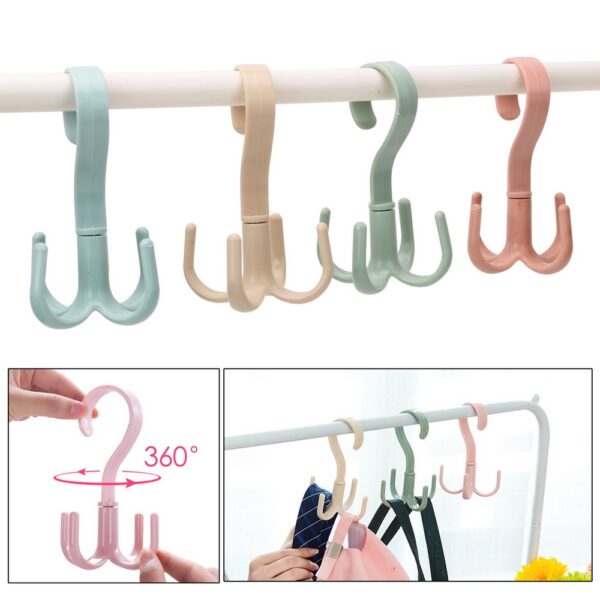 Mála láimhe Sealbhóir Mála Sábhála Spáis Cabinets Hanger Éadaí Raca 360 Céim Rothlú Bróga Crios Crochta Scarf