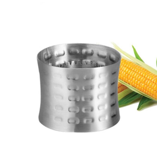Высокая якасць кукурузы з нержавеючай сталі кукуруза кукуруза кукуруза нож круглая нажа кукуруза чыстка кухня агародніна і 4
