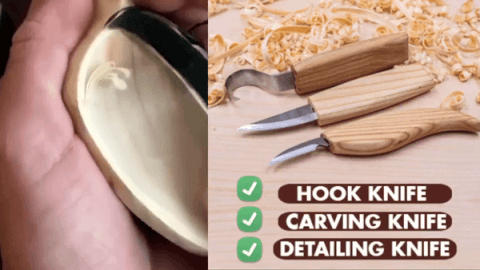 Spoon Wood Carving Knives Hook Tools Set