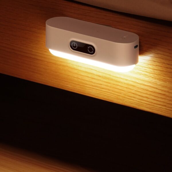 IR Motion Sensor Night Light LED Human Induction Night Lamp Rechargeable Bedside Lamp Wall Lamps Para sa 3