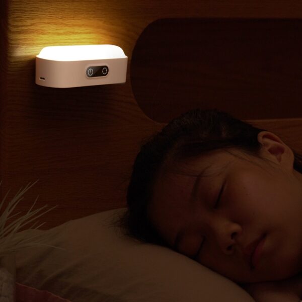 IR Motion Sensor Night Light LED Human Induction Night Lamp Rechargeable Bedside Lamp Wall Lamps For 4