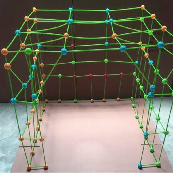 Kinderen Bouw Fort Gebouw Kastelen Tunnels Tenten Kit DIY 3D Speelhuis Bouwspeelgoed voor jongens