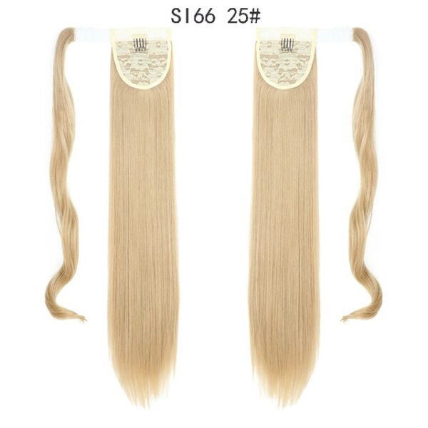 MERISIHAIR Long Straight Wrap Around Clip In Ponytail Hair Extension Heat Resistant Synthetic Pony Tail Fake 12.jpg 640x640 12