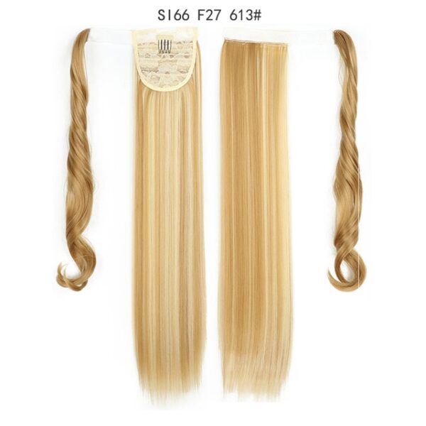 MERISIHAIR Long Straight Wrap Around Clip In Ponytail Hair Extension Heat Resistant Synthetic Pony Tail Fake 2.jpg 640x640 2