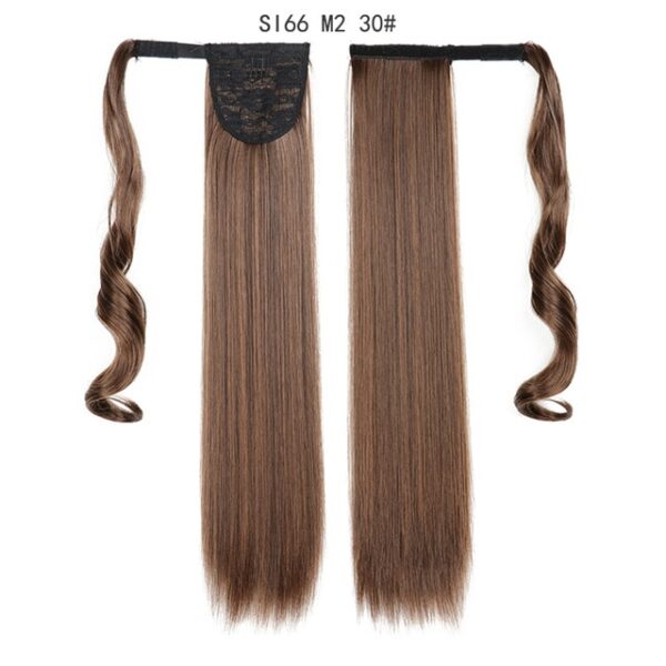 MERISIHAIR Long Straight Wrap Around Clip In Ponytail Hair Extension Heat Resistant Synthetic Pony Tail Fake 3.jpg 640x640 3
