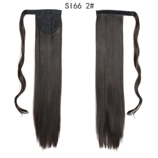 MERISIHAIR Taas nga Straight Wrap Palibot Clip Sa Ponytail Hair Extension Heat Resistant Synthetic Pony Tail Fake 6.jpg 640x640 6