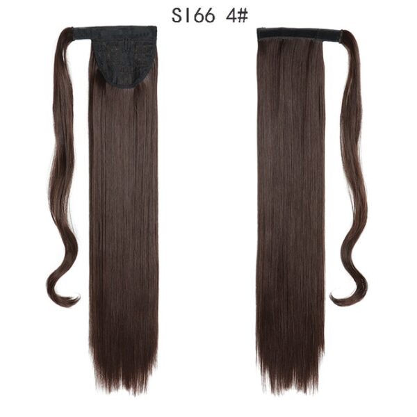 MERISIHAIR Long Straight Wrap Around Clip In Ponytail Hair Extension Heat Resistant Synthetic Pony Tail Fake 7.jpg 640x640 7