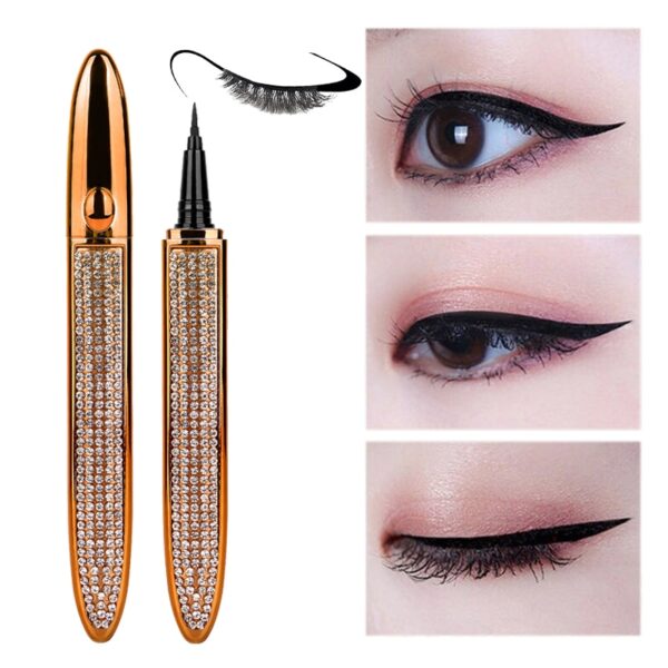 Magic Lashes Penna eyeliner liquido autoadesiva Senza colla Senza magnetica Strumenti per ciglia per trucco Occhi impermeabili