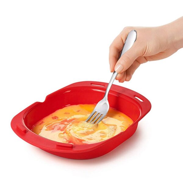 Microwave Oven Silicone Omelette Mold Tool Egg Poacher Poaching Baking Tray Egg Roll Maker Cooker Kitchen 1