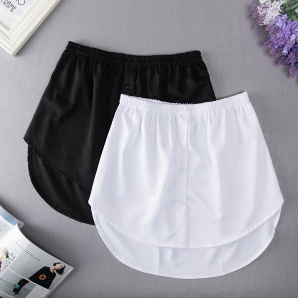 Mini Skirt Shirt Extenders Adjustable Layering Fake Top Lower Sweep Set Fashionable Comfortable B5 1