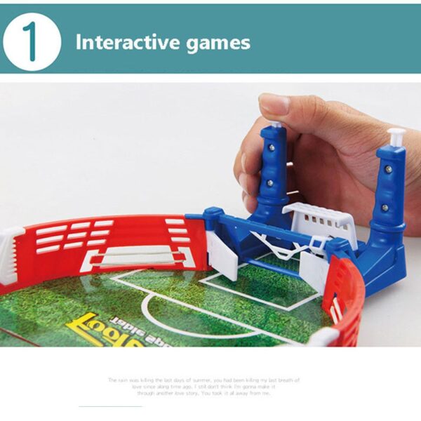 मिनी टेबल टॉप फुटबॉल बोर्ड मशीन सॉकर टॉय गेम शूटिंग एजुकेशनल आउटडोर स्पोर्ट किड्स टेबल्स प्ले १
