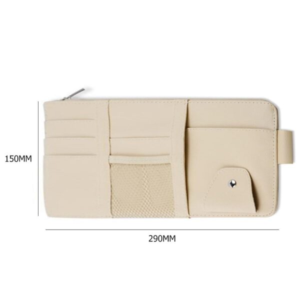 Multi Function Automobile Car Sun Visor Organizer Pouch Storage Bag Case Hanging Card Holder Universal Car 5