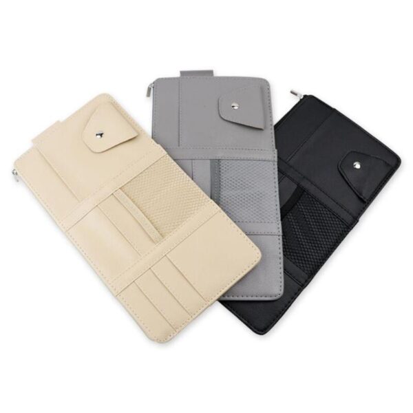 Multi Function Automobile Car Sun Visor Organizer Pouch Storage Bag Case Hanging Card Holder Universal Car