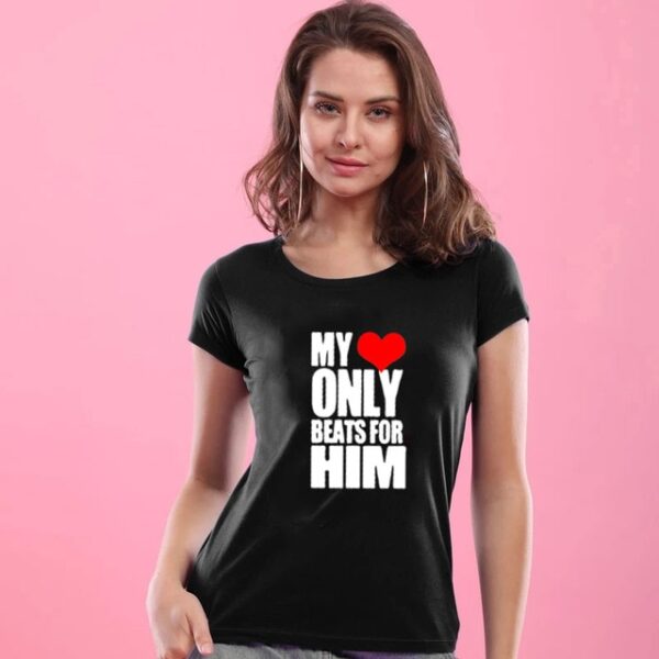 Cordis mei tantum verberat pro eo illi Matching Couple Shirts Valentines Day Gift Couples Tee Shirts 1.jpg 640x640 1