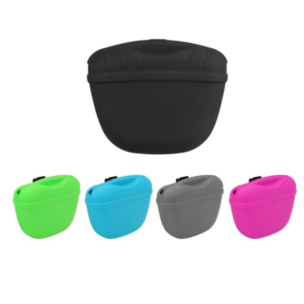 Pet Dog Training Treat Bag Outdoor Dog Treat Pouch Waist Feed Bundle Pocket Silicone Dog Puppy 3