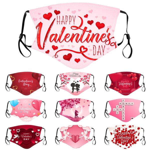 Pink Valentine Mask Couple Gift Lovers Favor Happy Valentine s Day Decor For Mouth Mr and 5