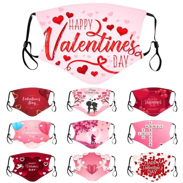 Pink Valentine Mask Couple Gift Lovers Favor Happy Valentine s Day Decor For Mouth Mr and 5