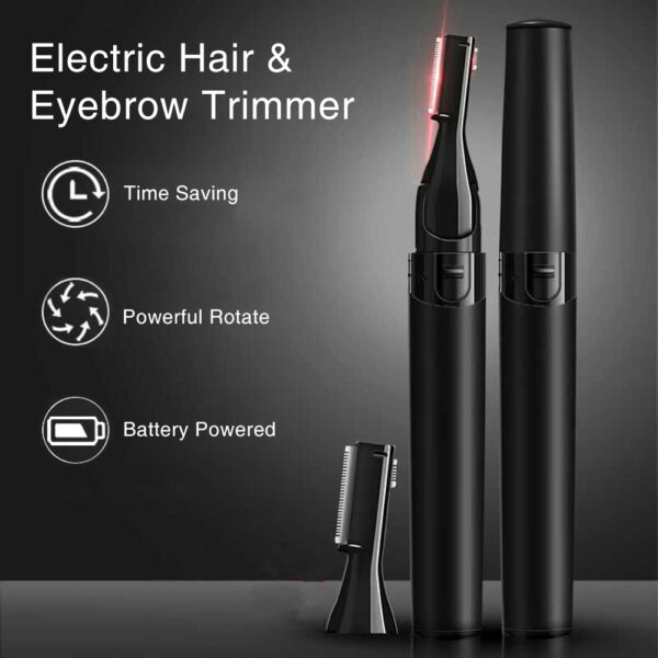 Portable Electric Eyebrow Trimmer Babaye Mga Lalaki Multipurpose Walay Sakit sa Nawong Mata Brow Buhok Pagtangtang Razor Babaye 1