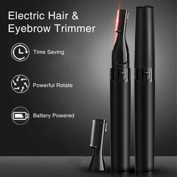 Portable Electric Eyebrow Trimmer Women Men Multipurpose Painless Facial Eye Brow Hair Remove Razor Female 1