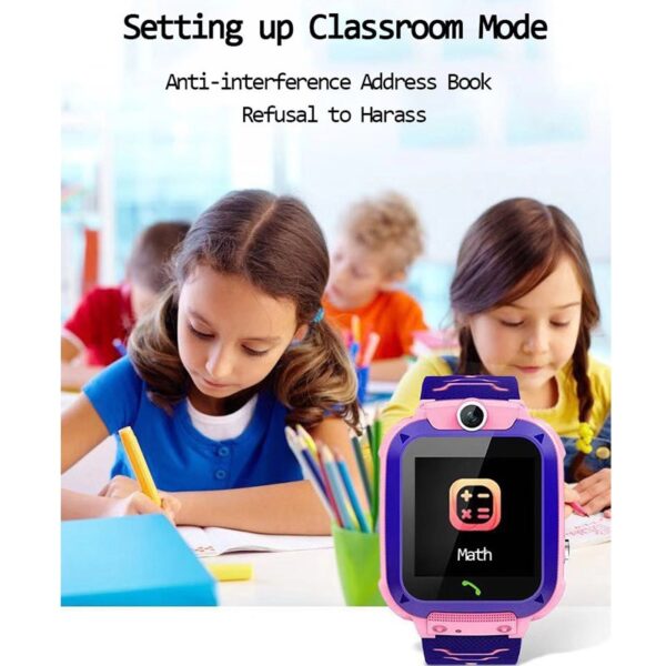 Q12 IP67-geskenk-slimhorlosie vir seunsmeisies vir kinders met 'n simkaartkamera vir kinders Smart Watch 3