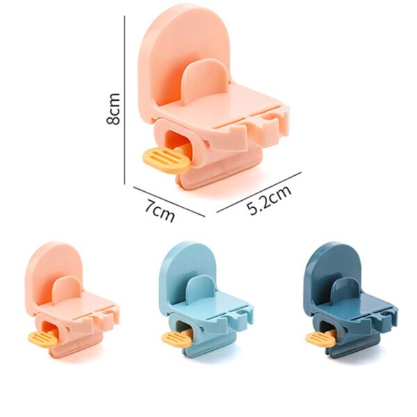 Exprimidor de tubos enrollables Dispensador de pasta de dentes para colgar en la pared Dispensador fácil Soporte rodante Accesorios de baño Dispositivo de pasta de dentes 4