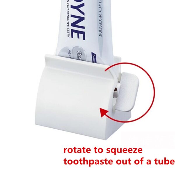 Rolling Tube Tooth Paste Squeezer Toothpaste Dispenser Multifunctional Plastic Cream Tube Squeezing Dispenser Organizer 5