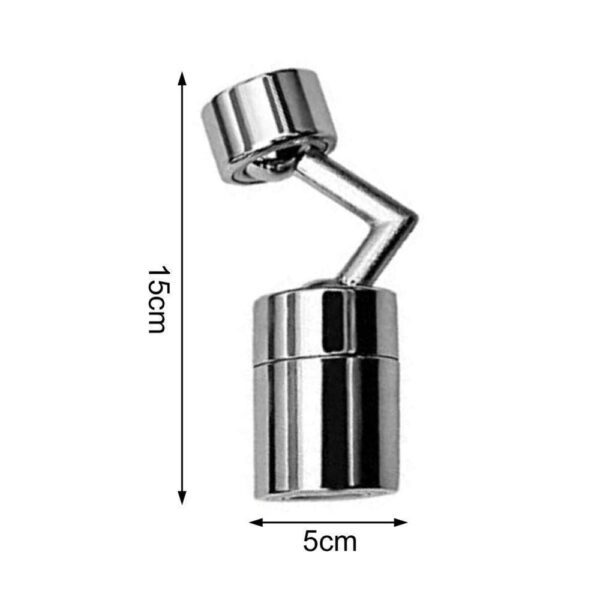 SHAI Inivèsèl Wobinèt MeterMall 720 Degre wotasyon Tap Filtre Pwent Dlo Bubbler Tiyo Anti Splash Economizer 1