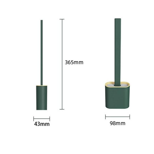 Силиконска четка за тоалет Револуционарна силиконска флексибилна четка за тоалет са држачем Кухињски прибор Четка за прање Купатило Дроп 5