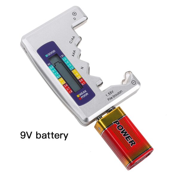 Universal batteritester LCD Digital batterikapacitetstester CDN AA AAA 9V 1 5V 5