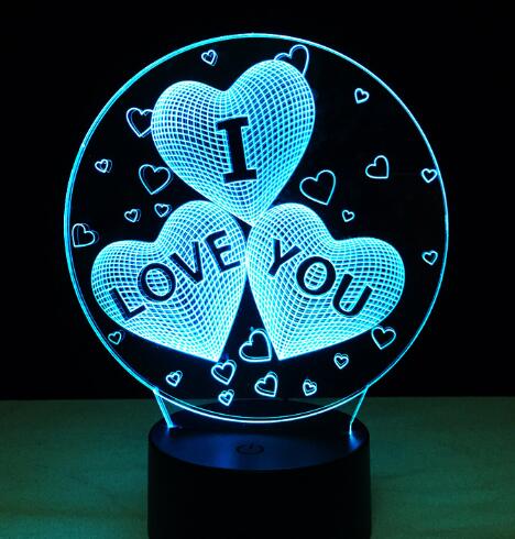 Valentines Day Gift 3D LED Night Light 7 Colors Table Lamp Home Decor Bulb Touch Sensor 4.jpg 640x640 4