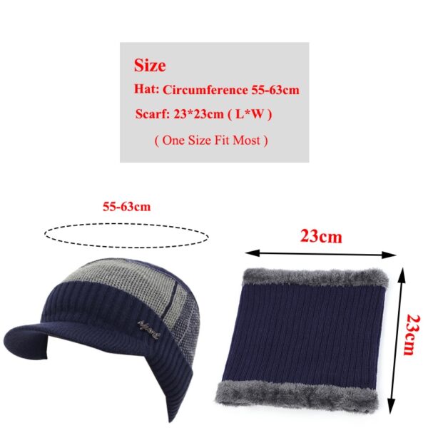 Hiems Hats For Men Skullies Beanie Hat Winter Cap Men Women Lana Fascia Caps Pone Balaclava 5