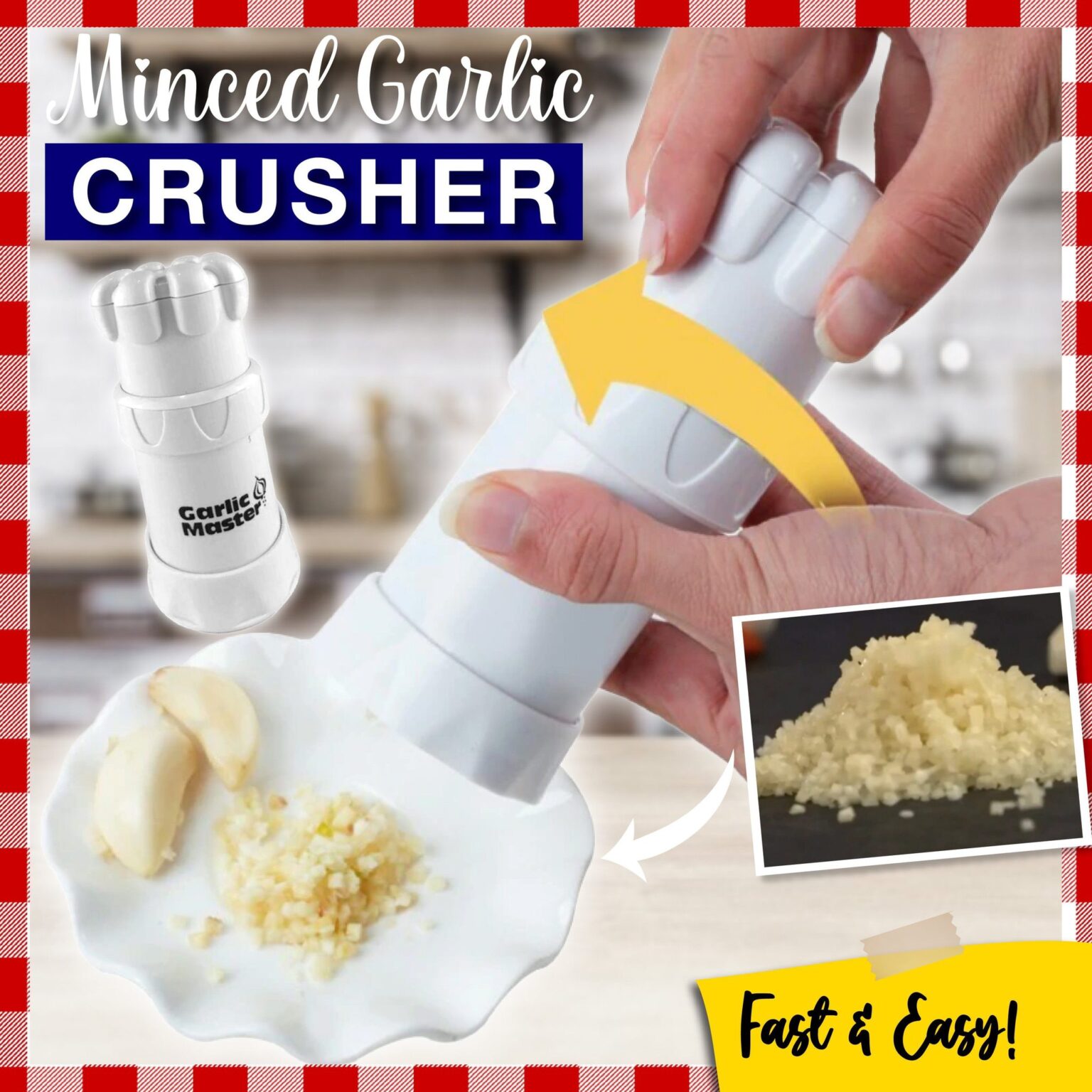 Minced Garlic Crusher Not sold in stores