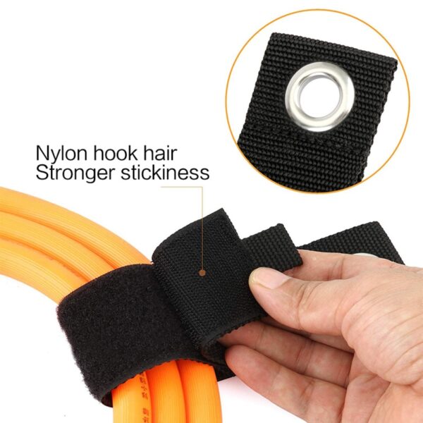 1 6PCS Extension Cord Holder Organizer Heavy Duty Storage Straps Fit With Garage Hook Pool Hose 3