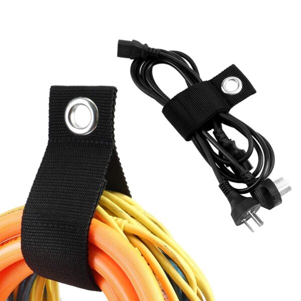 1 6PCS Extension Cord Holder Organizer Heavy Duty Storage Straps Fit With Garage Hook Pool Hose 4