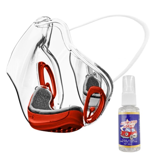 1 Set Anti fog Clear Mask សម្រាប់មនុស្សពេញវ័យ ជម្រើសរ៉ាឌីកាល់ Transparent Shield And Respirator Transparent Mask 2