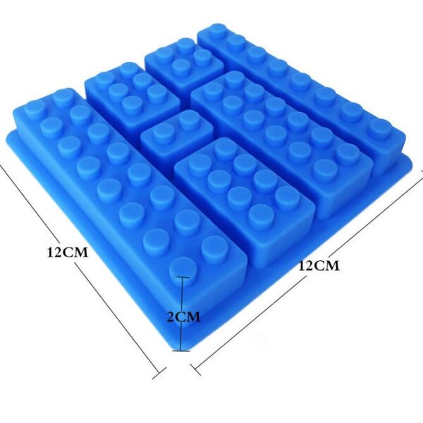 1PCS Lego type Shape Muffin Sweet Candy Jelly fondant Cake chocolate Mold Silicone tool Baking Free 1