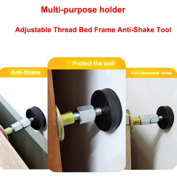 1pcs Self adhesive Adjustable Thread Bed Frame Anti Shake Tool Fixed Bed anti squeaking Telescopic Support 1