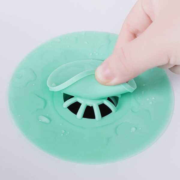 2 In 1 Multifunction Shower Hair Strainer Sink Stopper Sink Strainer Kitchen Bathroom Sink Plugs Drain 2