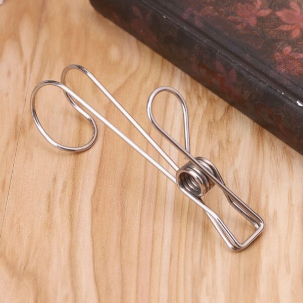 20 Pcs Stainless Steel Laundry Hanging Clip Hook Clothes Peg Boot Hanger Towel Holder Paper Pelên 5