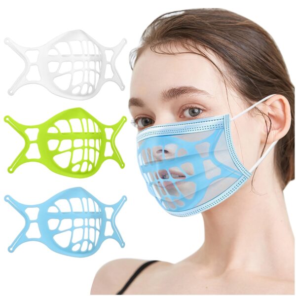 3pc 3d Face Masks Bracket Support Breathing Assist Help Mask Inner Support Frame Cushion Bracket Food 1