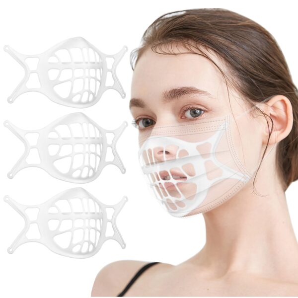 3pc 3d Face Masks Bracket Support Breathing Assist Tabang Mask Inner Support Frame Cushion Bracket Food