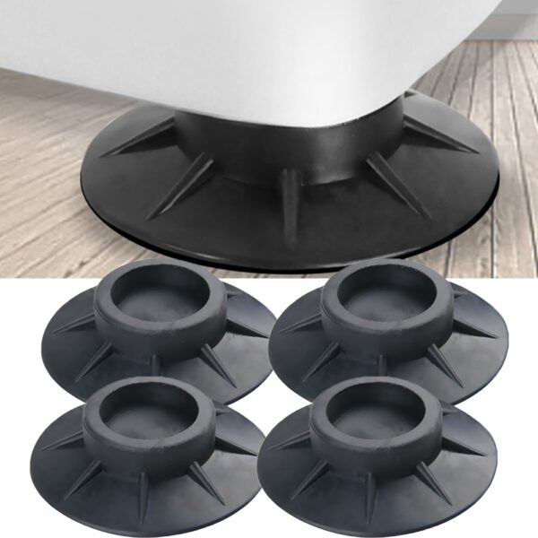 4Pcs Floor Mat Feet Pad Furniture Nau'in Kariya Anti Vibration Rubber Feet Pads Wanke Na'ura maras amfani.