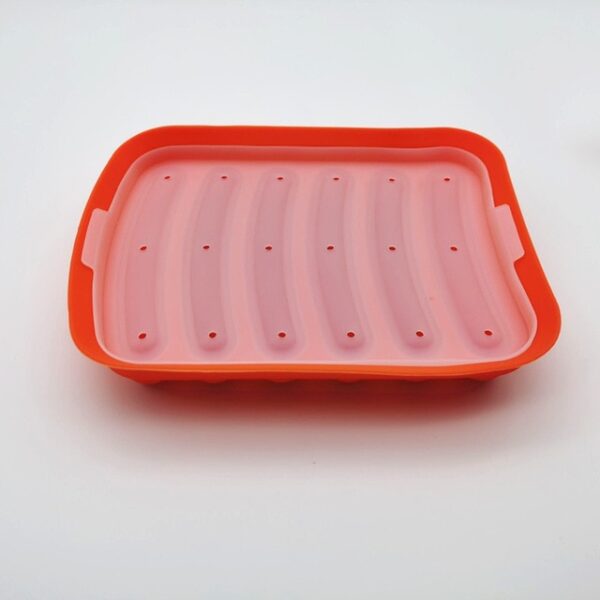 6 in 1 Sausage Making Mold Handmade Hamburger Hot Dog Reusable Silicone Mold Baby Food