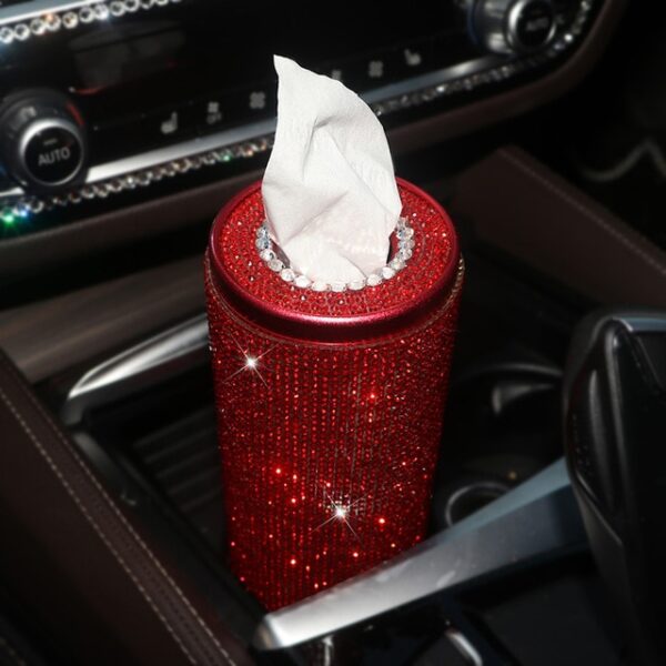 Bling Crystal Car Tissue Box Creative Diamond Paper Towel Tube Auto Tissue Paper Holder Case Home 1.jpg 640x640 1
