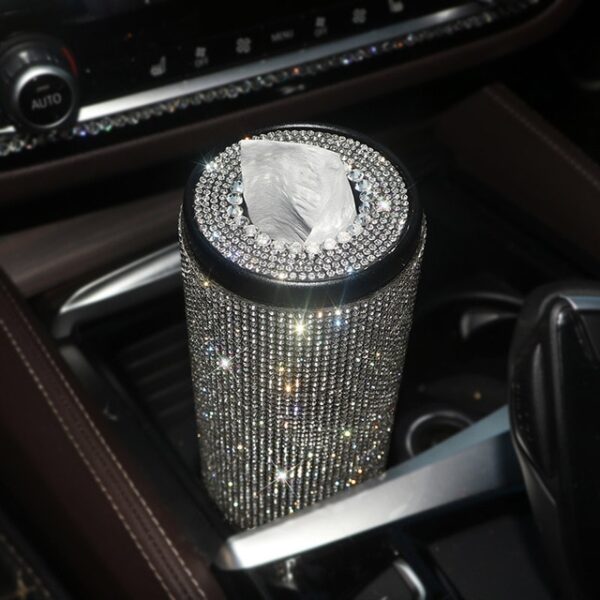 Bling Crystal Car Tissue Box Creative Diamond Paper Towel Tube Auto Tissue Paper Holder Case Home 2.jpg 640x640 2