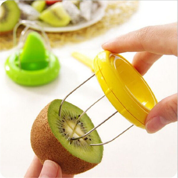 Lindo Mini cortador de frutas Kiwi pelador rebanador de cocina suministros de barra Gadgets herramientas para frutas vegetales Pitaya 1