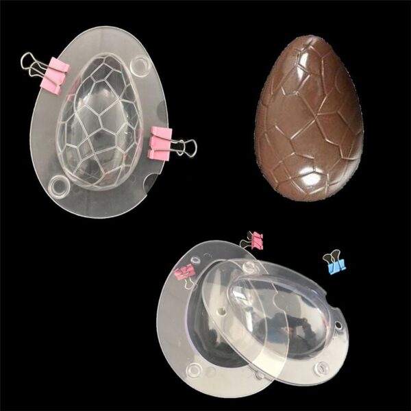 DIY Easter Egg 3d Cake Mold Fondant Cake Decorating Tools Plastic Chocolate Mold Cookie Candy Molds 2