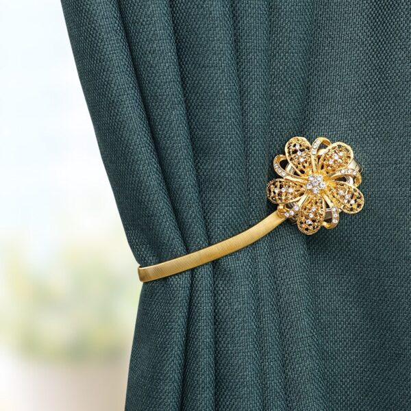 European Style Magnetic Curtain Buckle Curtain Ball Tie Strap Curtain Clip Korean Curtain Jewelry Tied Flower 4