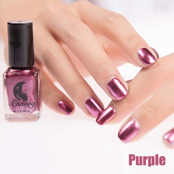Fashion Mirror Nail Polish Silver Transparent Purple Rose Gold Color 6ML Long Lasting Nail Polish Girl 10.jpg 640x640 10